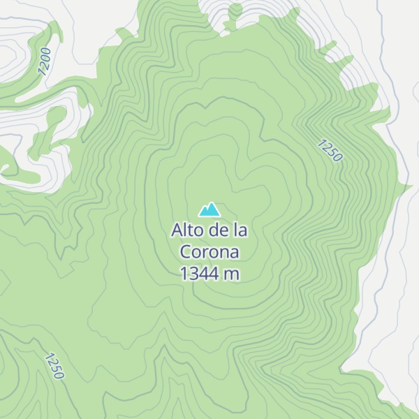 Map of Alto de la Corona