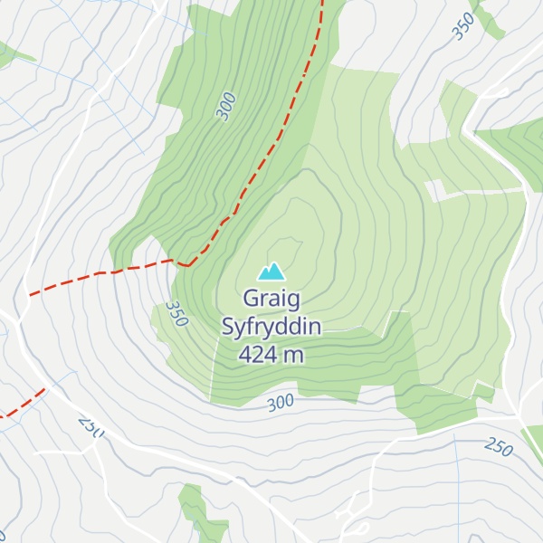 Map of Graig Syfryddin