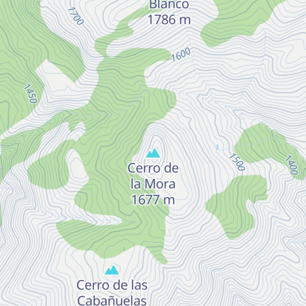 Map of Cerro de la Mora