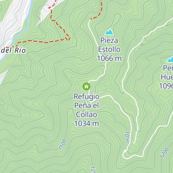 Map of Refugio Peña el Collao