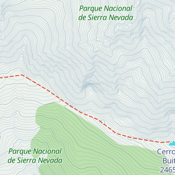 Map of Peña Horadada