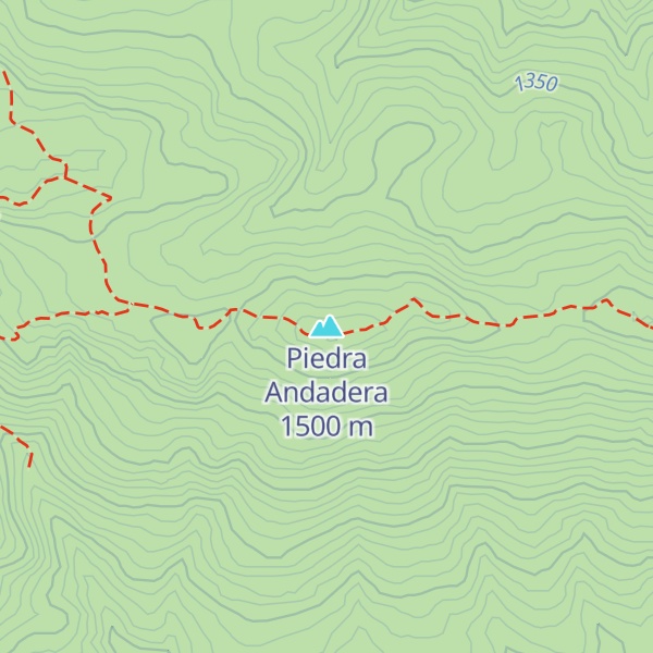 Map of Piedra Andadera