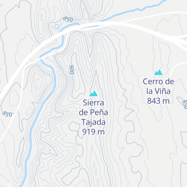 Map of Sierra de Peña Tajada