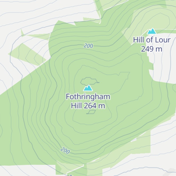 Map of Fothringham Hill