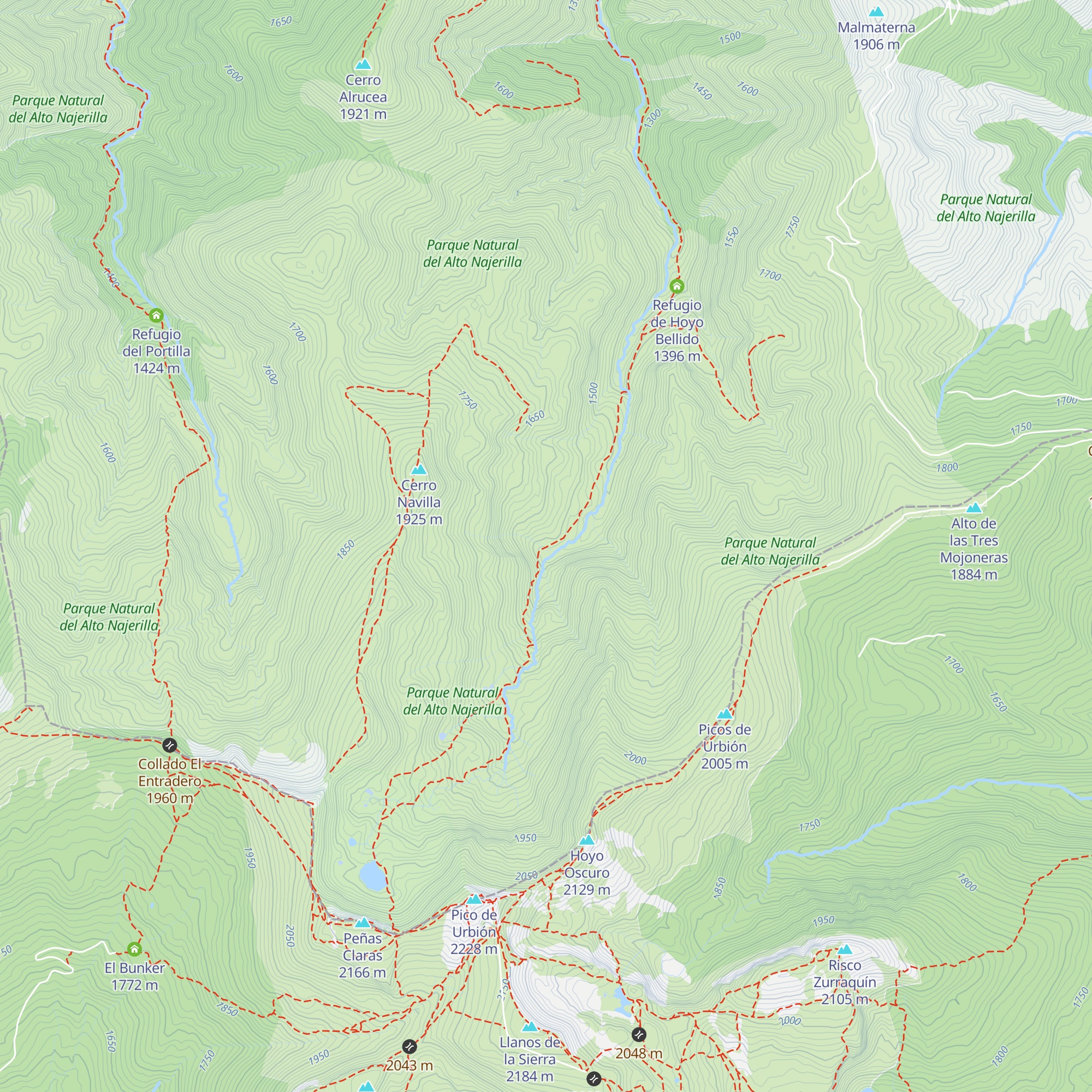 Refugio de Campolengo map