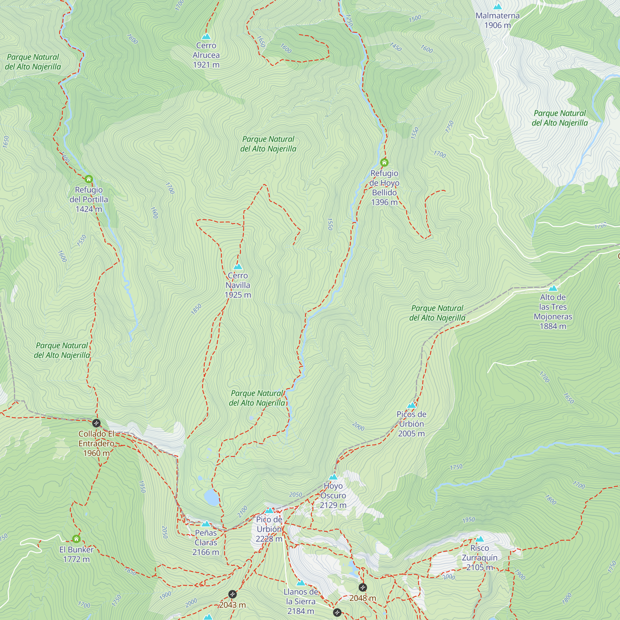 Refugio de Campolengo map