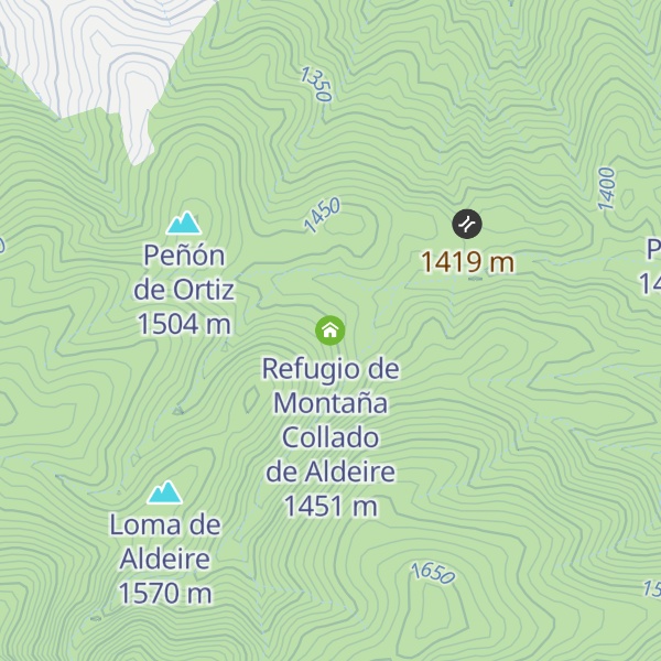 Map of Refugio de Montaña Collado de Aldeire