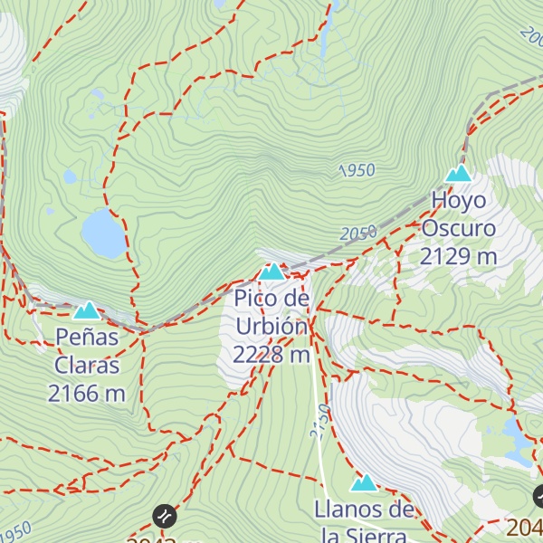 Map of Pico de Urbión