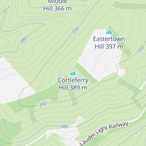 Map of Cortleferry Hill