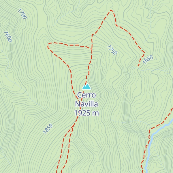 Map of Cerro Navilla