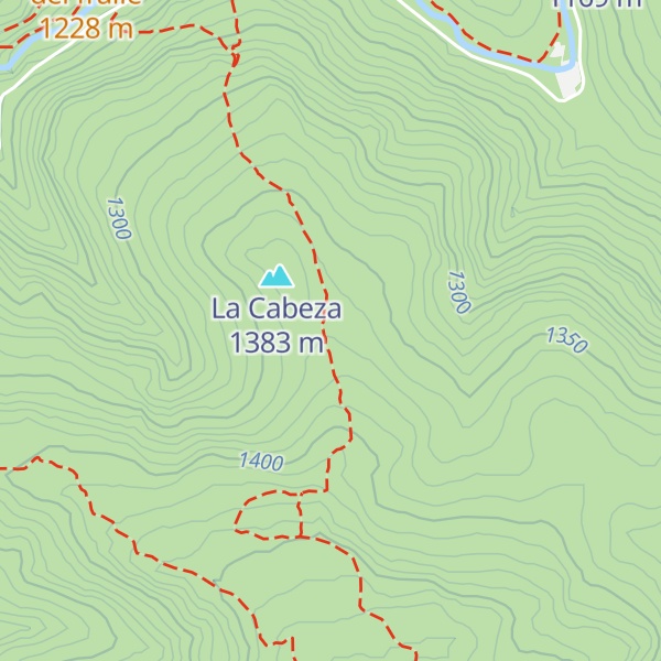 Map of Refugio la Cabeza