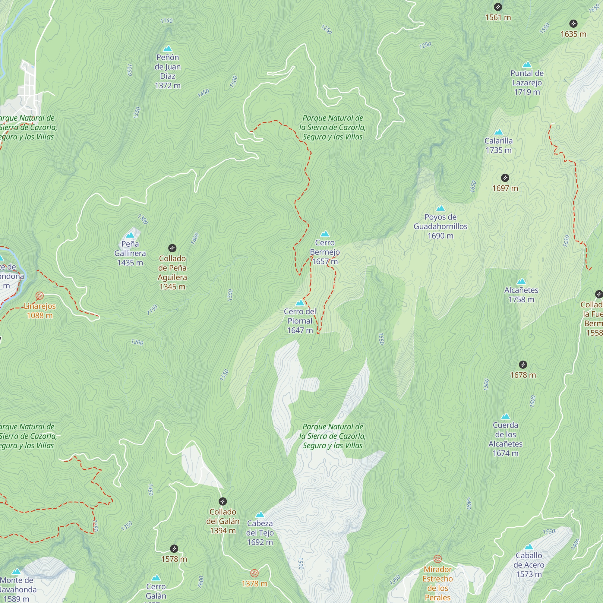 Refugio del Piornal map