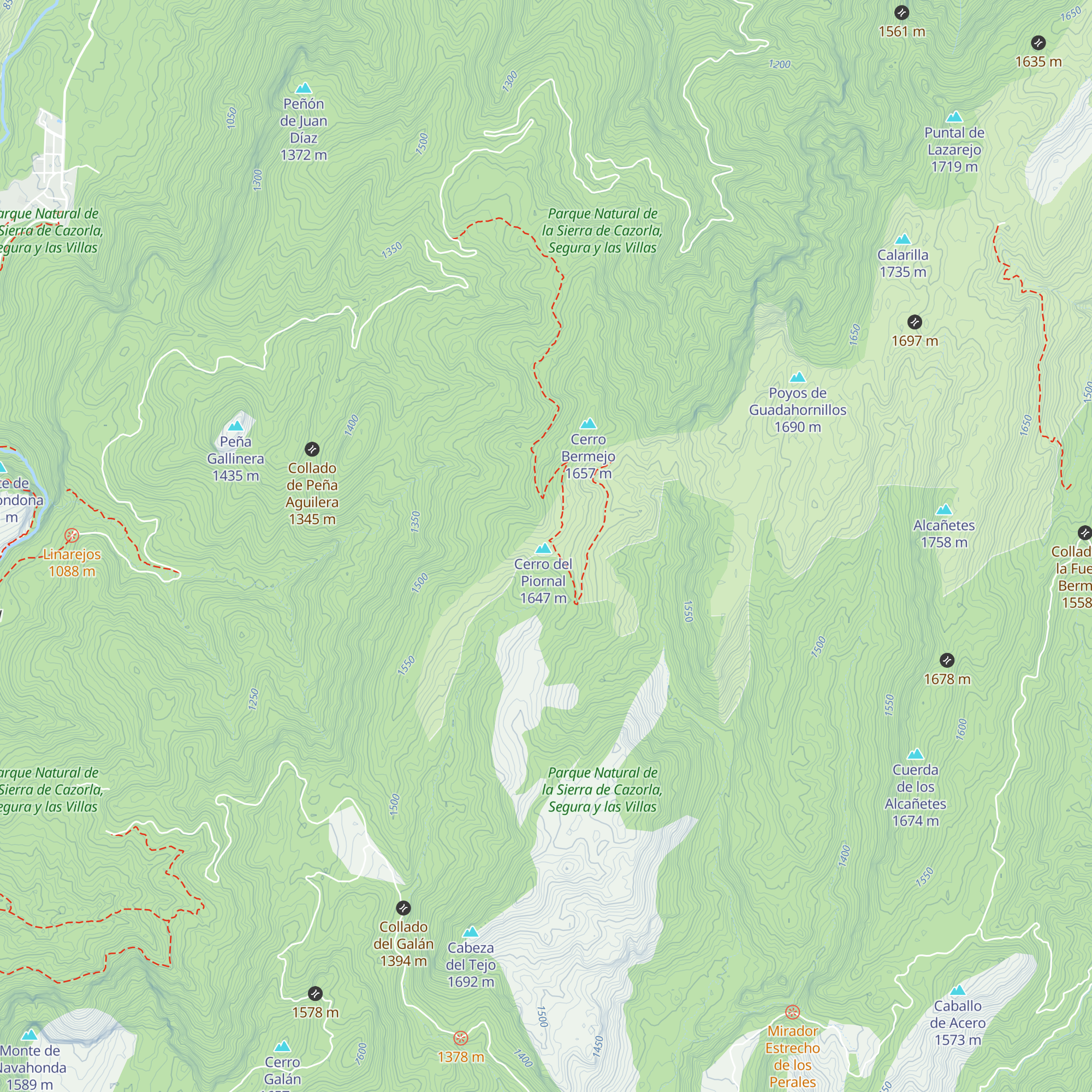 Refugio del Piornal map