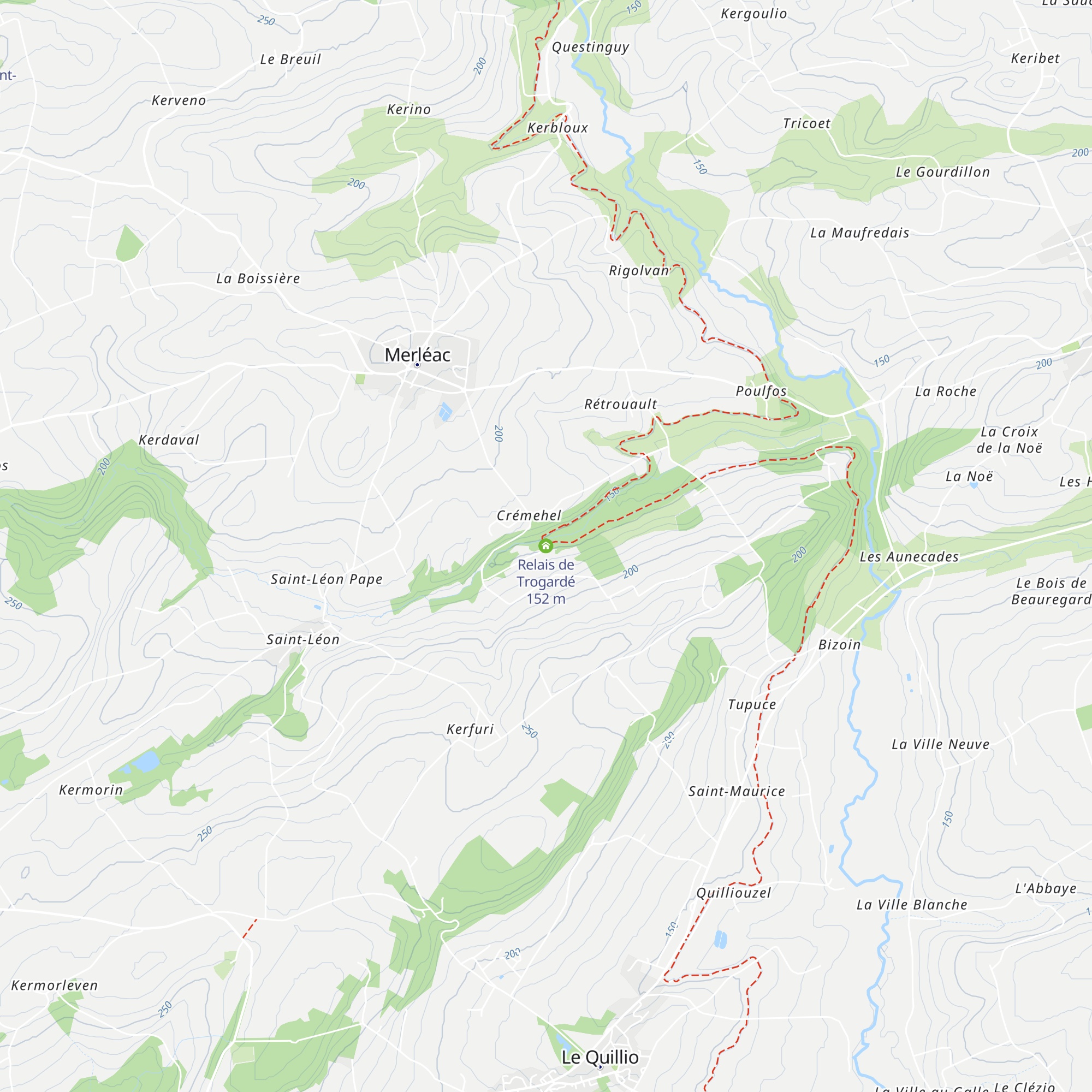 Relais de Trogardé map