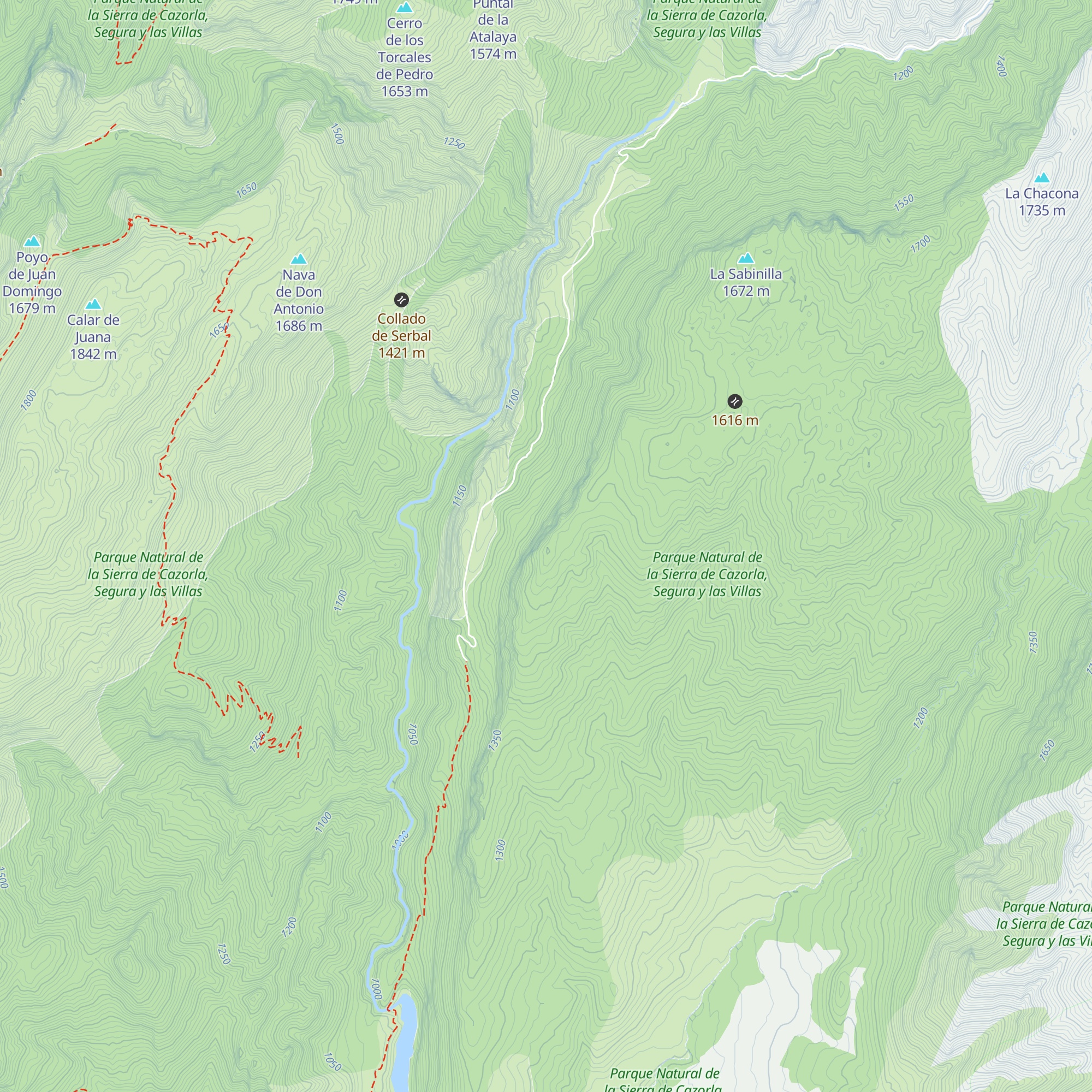Refugio Poyo de Juan Domingo map