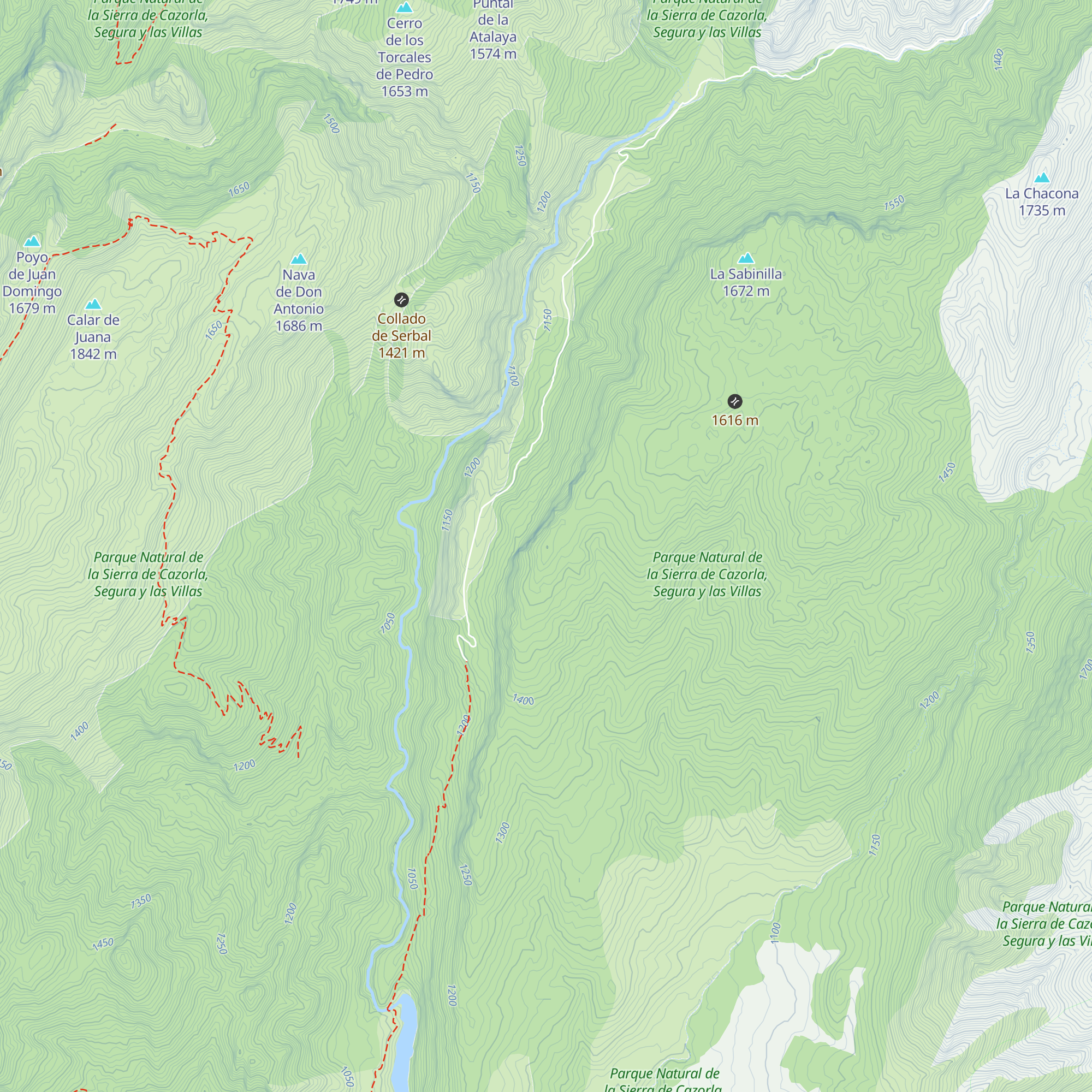 Refugio Poyo de Juan Domingo map