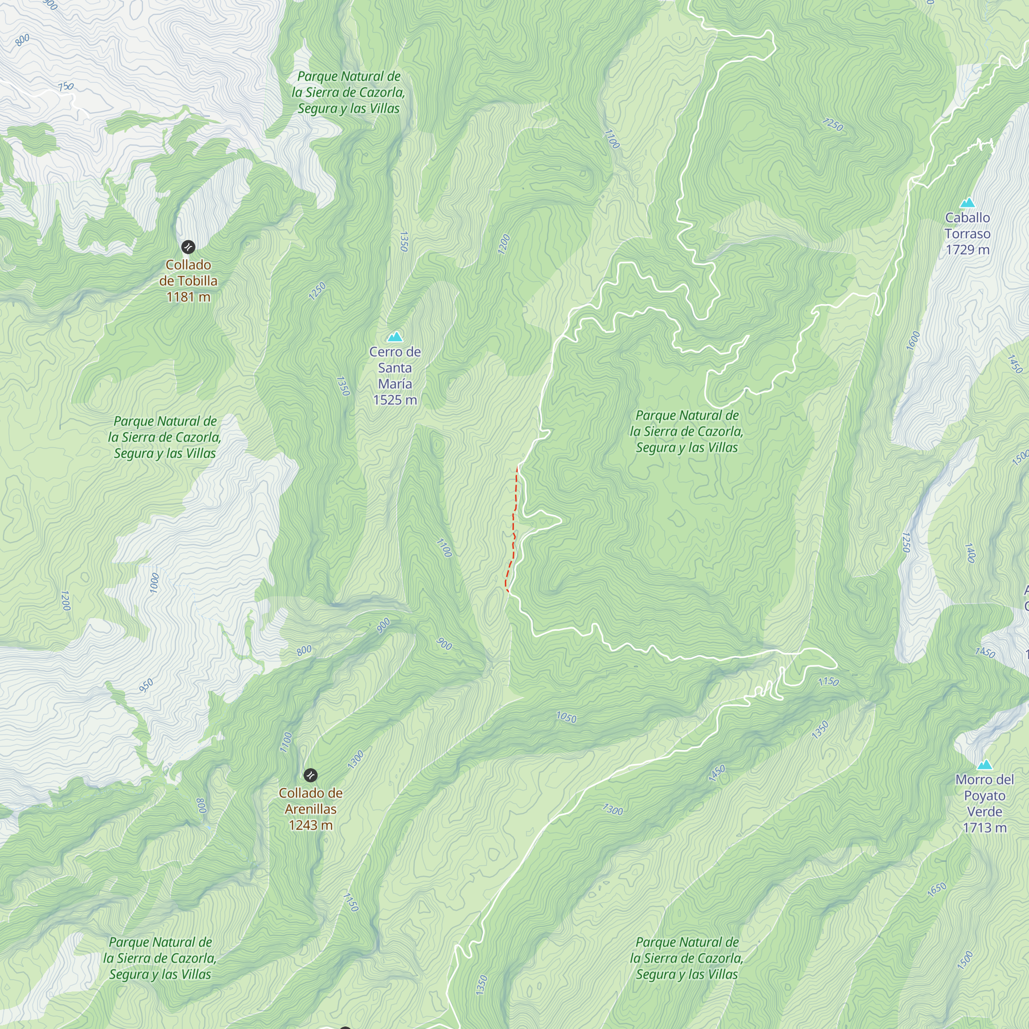 Casa Forestal-Refugio La Parra map