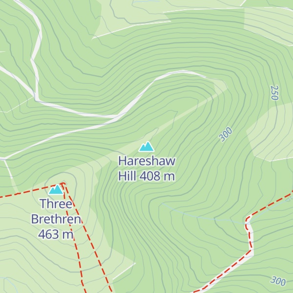 Map of Hareshaw Hill