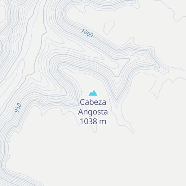 Map of Cabeza Angosta