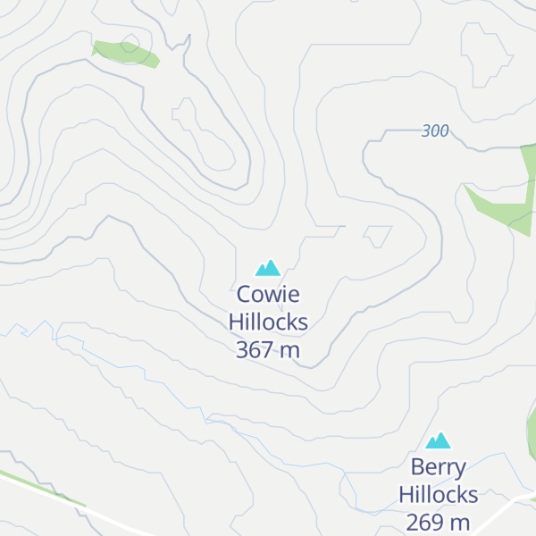 Map of Cowie Hillocks