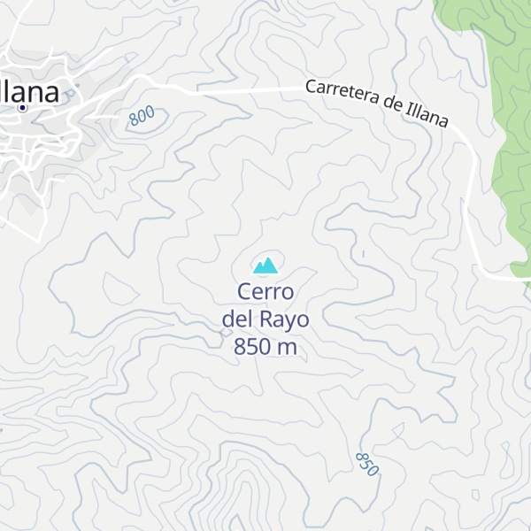 Map of Cerro del Rayo