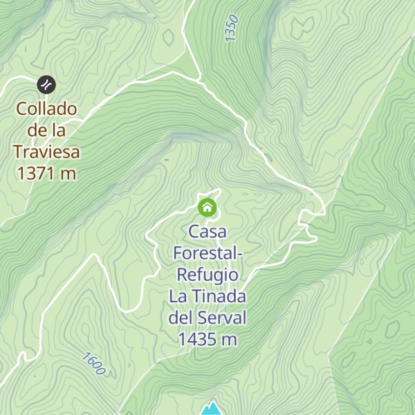 Map of Casa Forestal-Refugio La Tinada del Serval