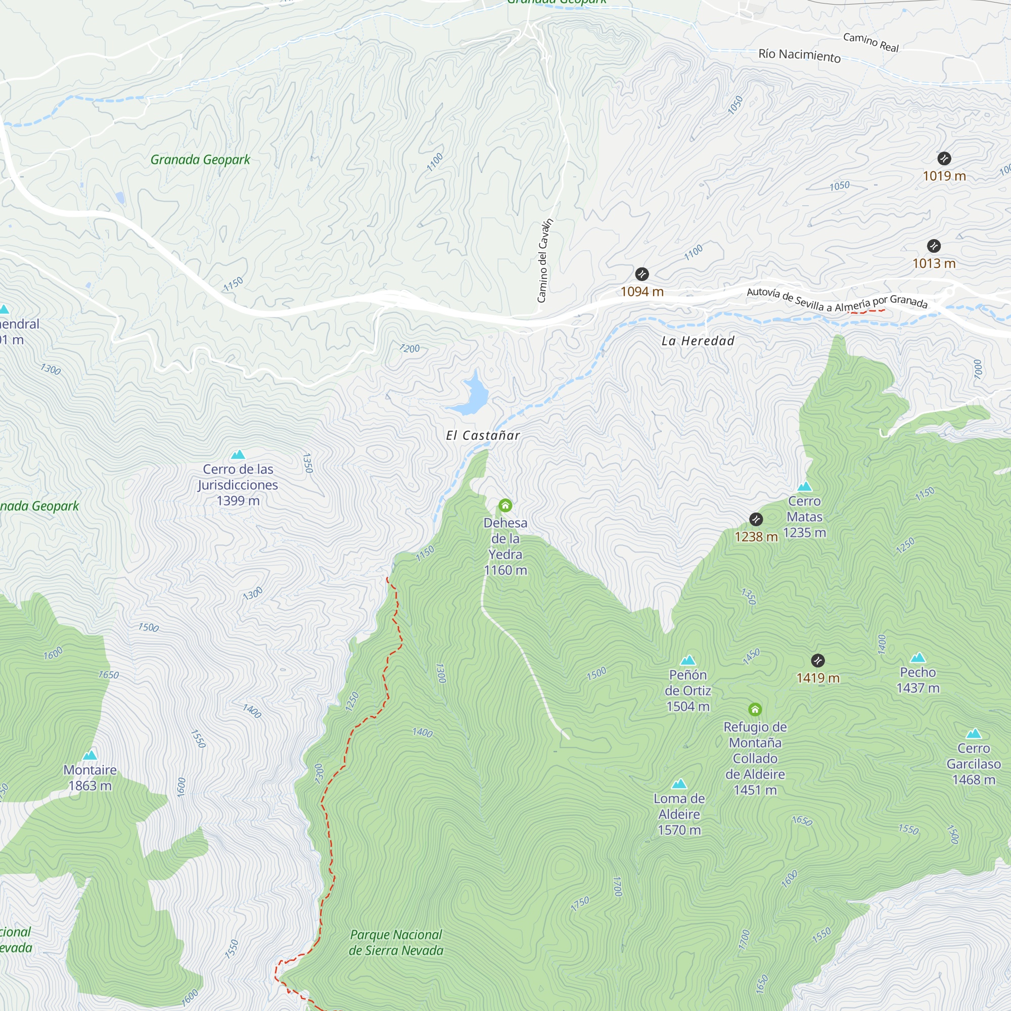 Dehesa de la Yedra map