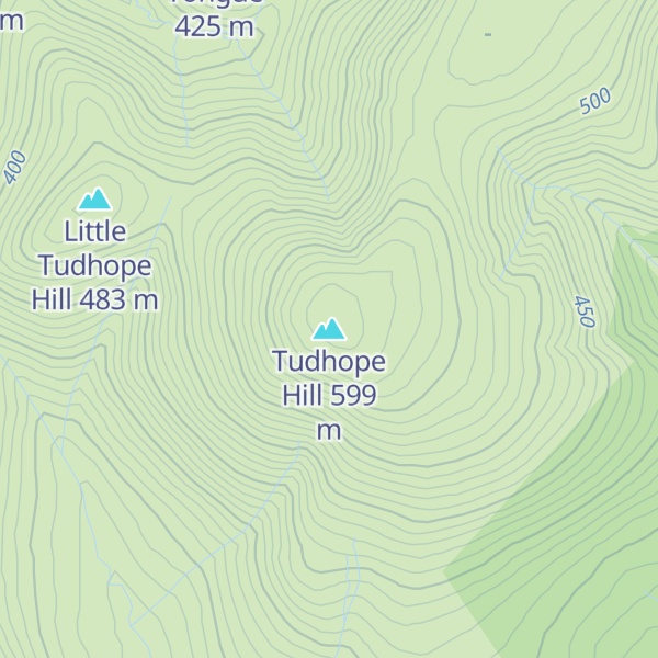 Map of Tudhope Hill
