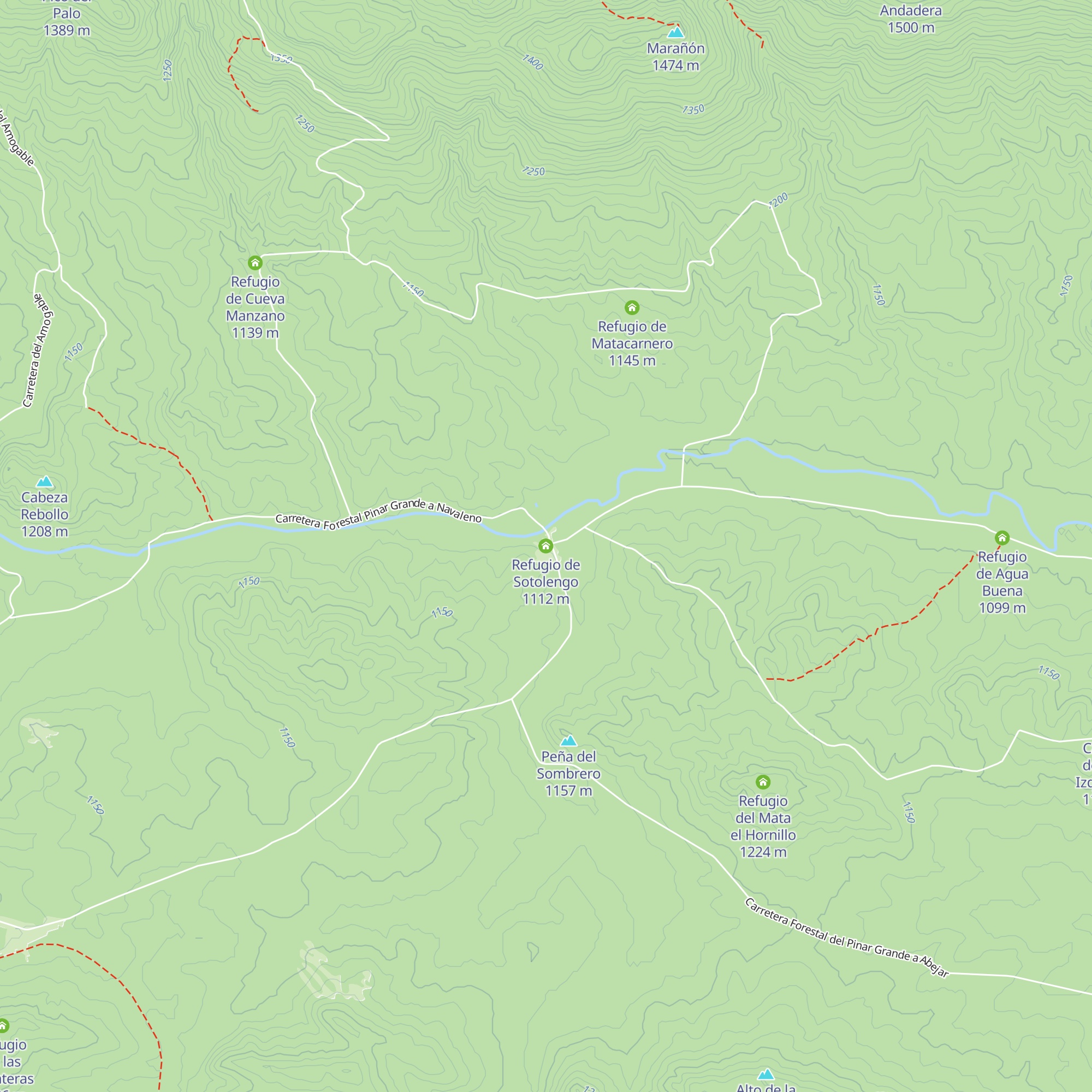 Refugio de Sotolengo map