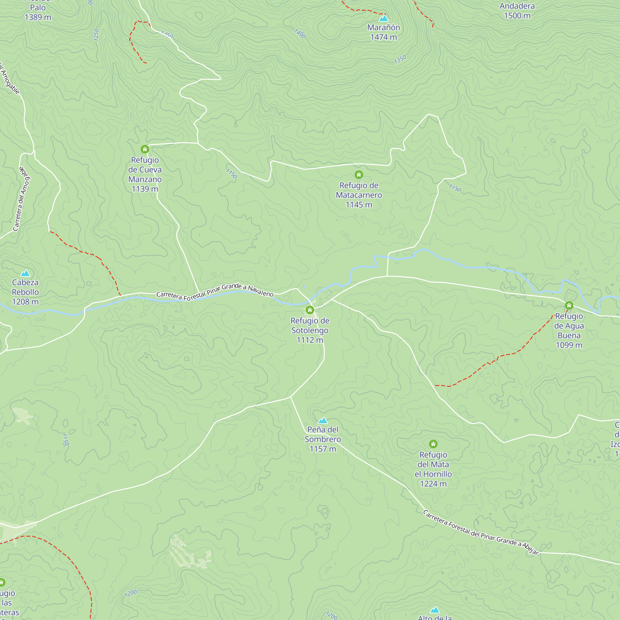 Refugio de Sotolengo map