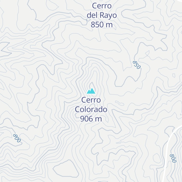 Map of Cerro Colorado