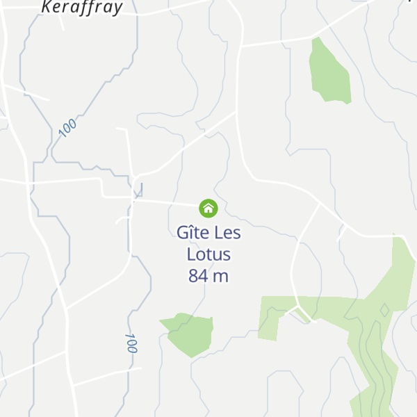 Map of Gîte Les Lotus