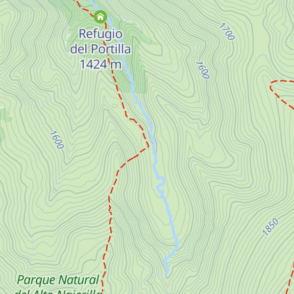 Map of Refugio del Portilla II