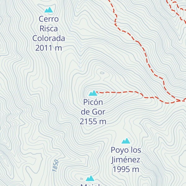 Map of Picón de Gor