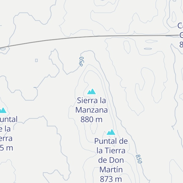 Map of Sierra la Manzana
