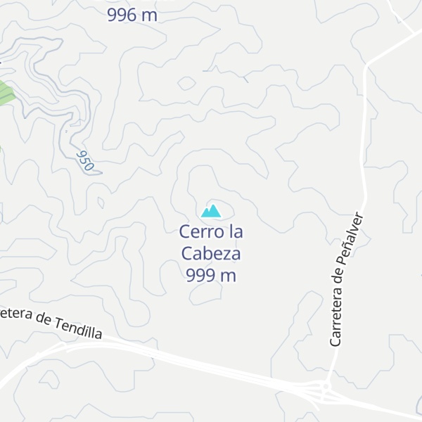 Map of Cerro la Cabeza