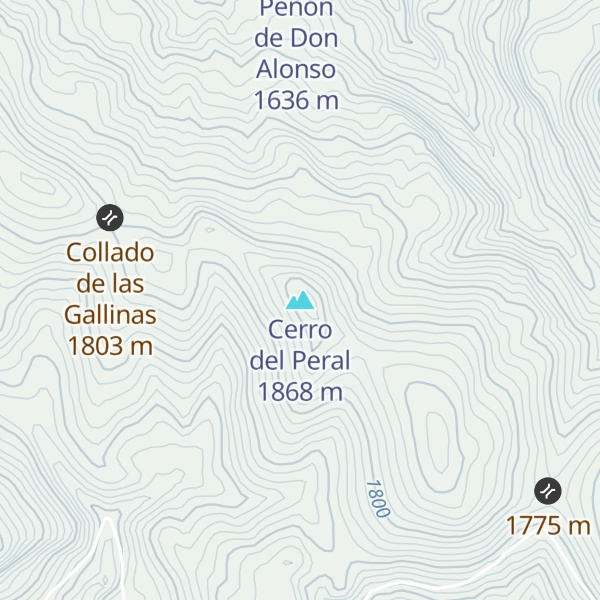 Map of Cerro del Peral