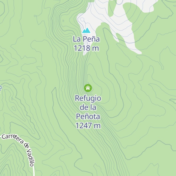 Map of Refugio de la Peñota