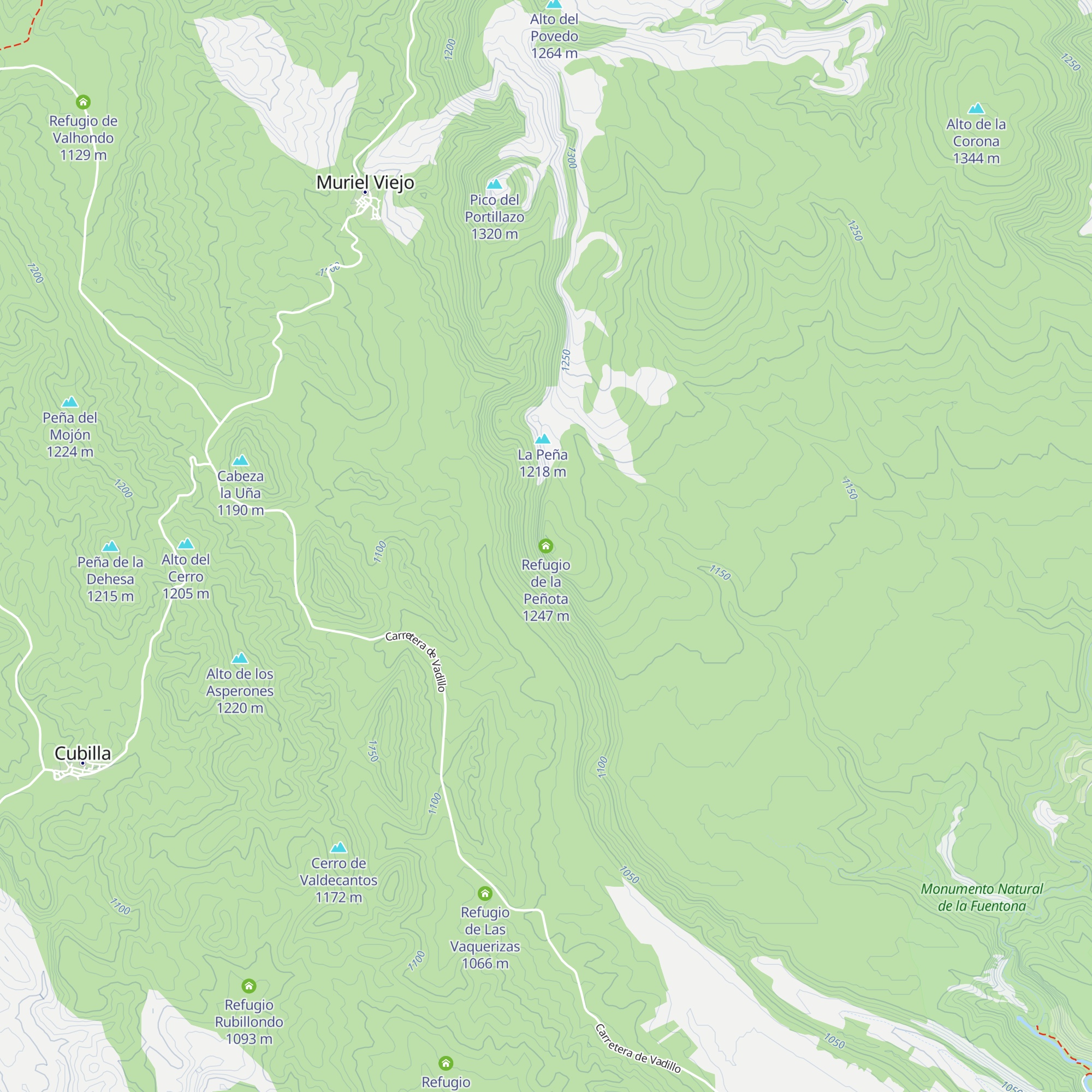 Refugio de la Peñota map