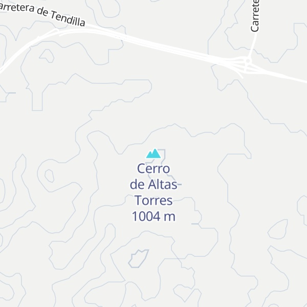 Map of Cerro de Altas Torres