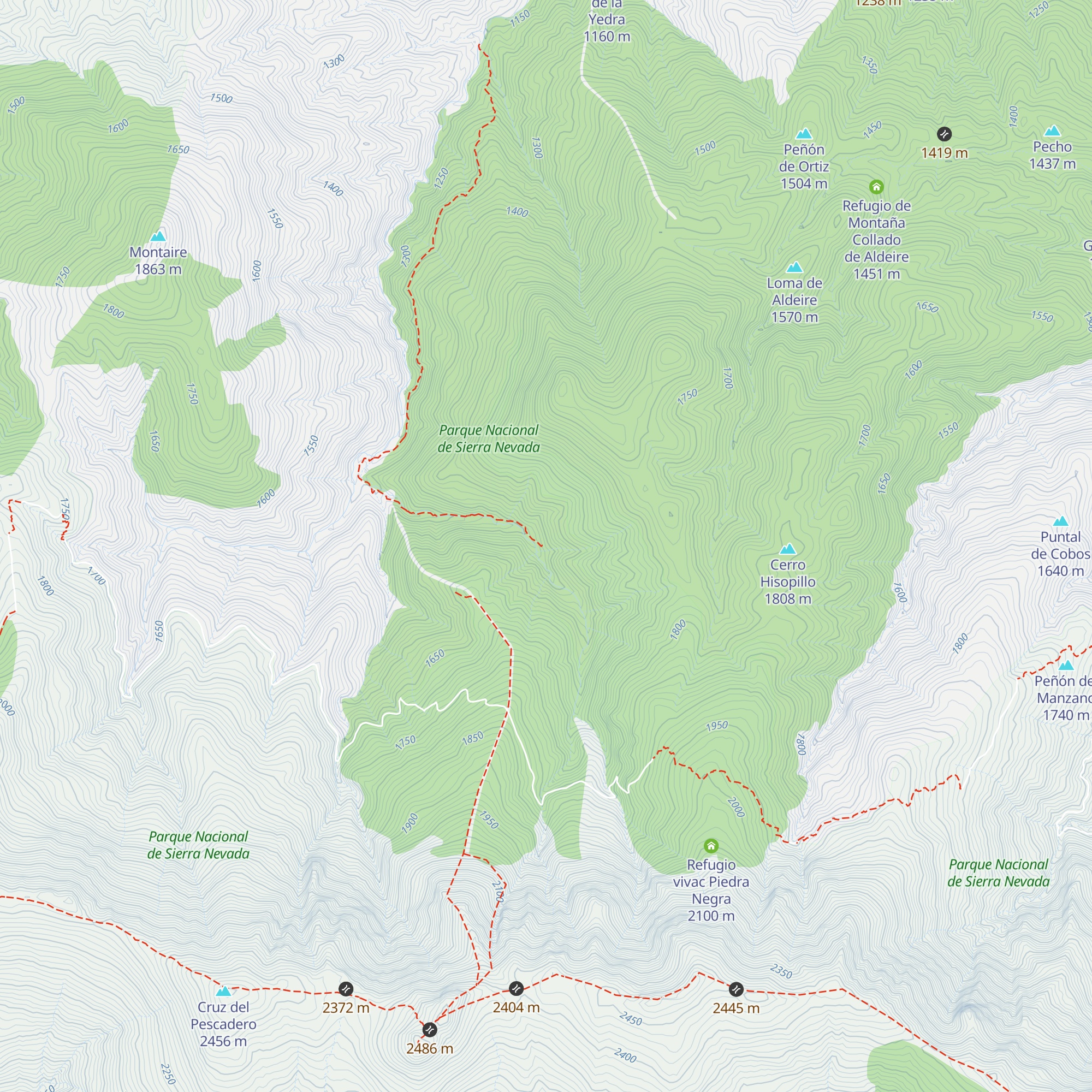 Albergue El Ubeire map