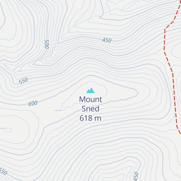 Map of Mount Sned