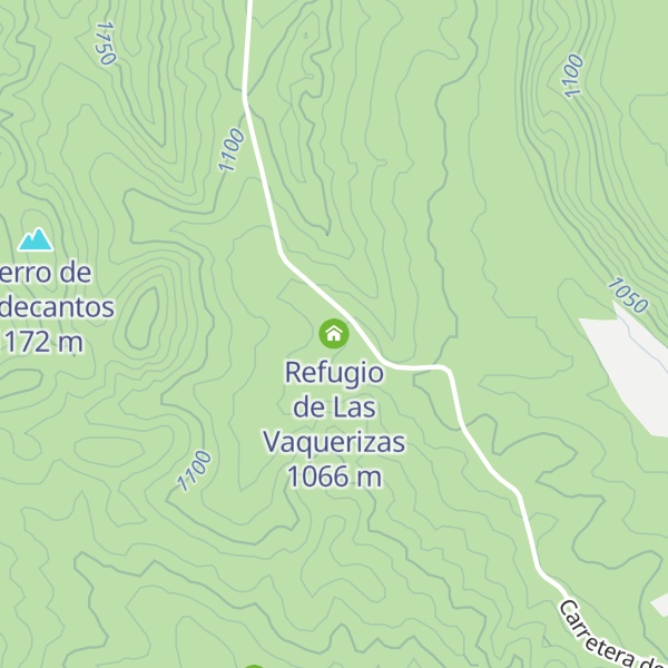 Map of Refugio de Las Vaquerizas