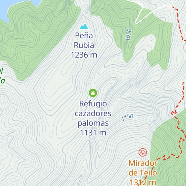 Map of Refugio cazadores palomas