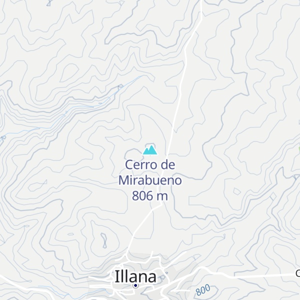 Map of Cerro de Mirabueno
