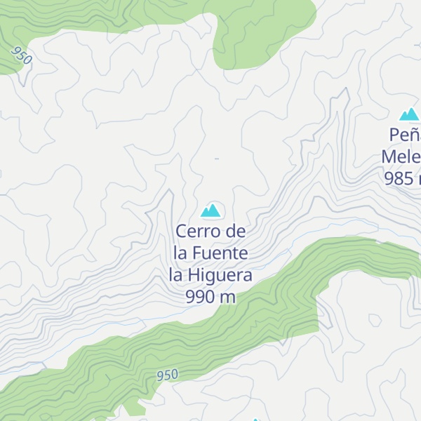 Map of Cerro de la Fuente la Higuera
