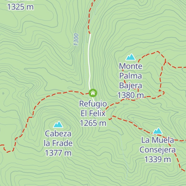 Map of Refugio El Felix