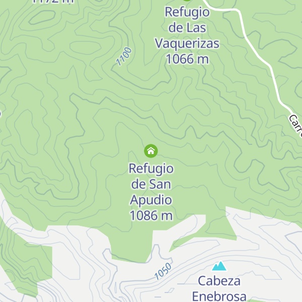 Map of Refugio de San Apudio