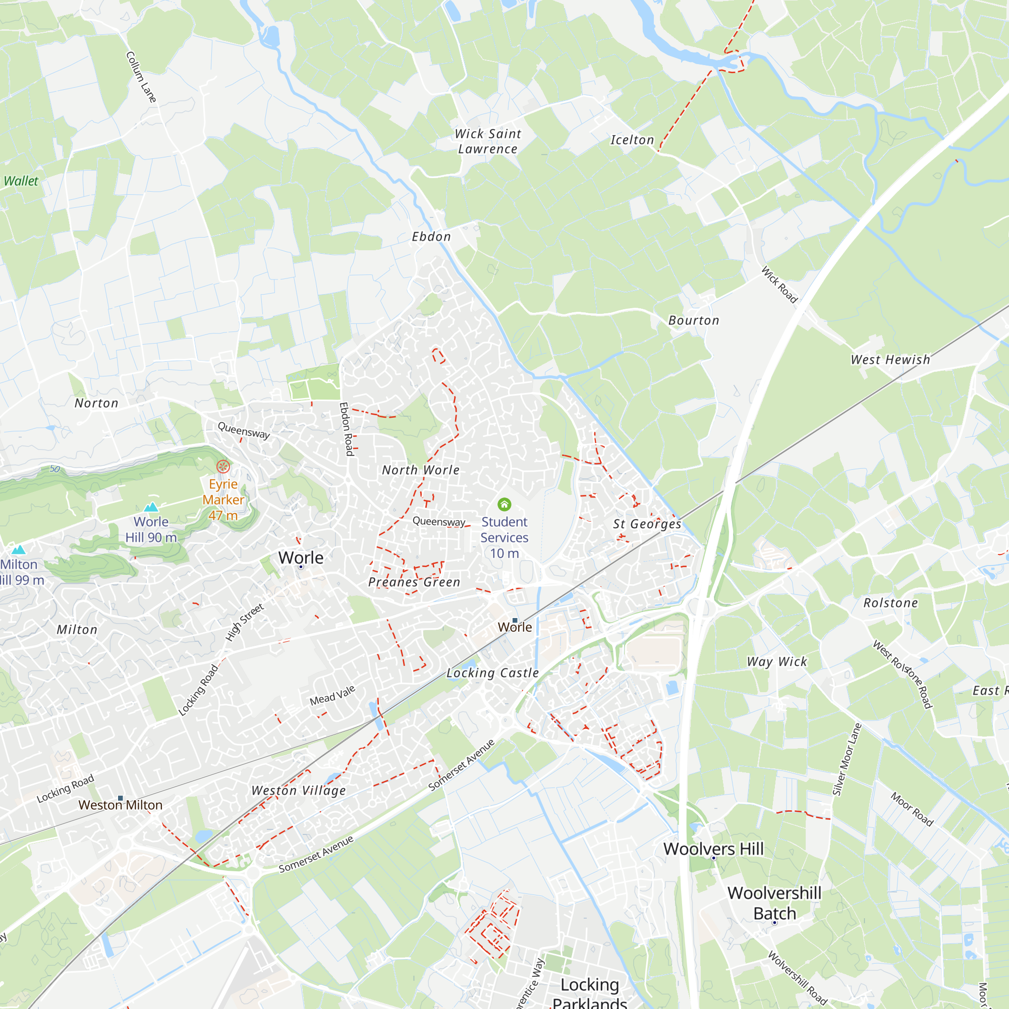 Student Services map