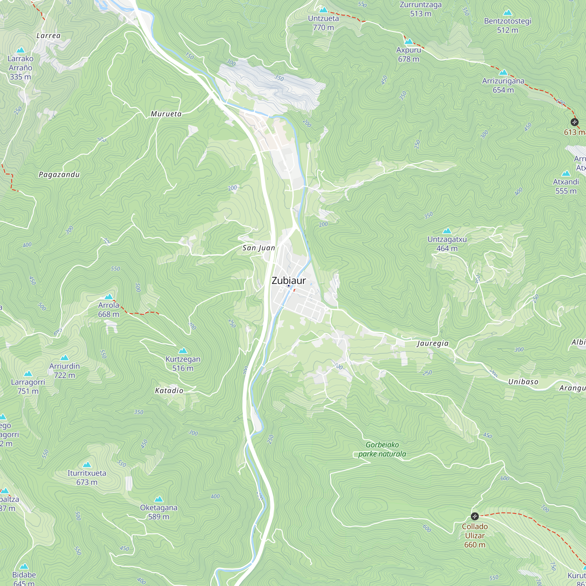 Centro de información turística de Gorbeia map